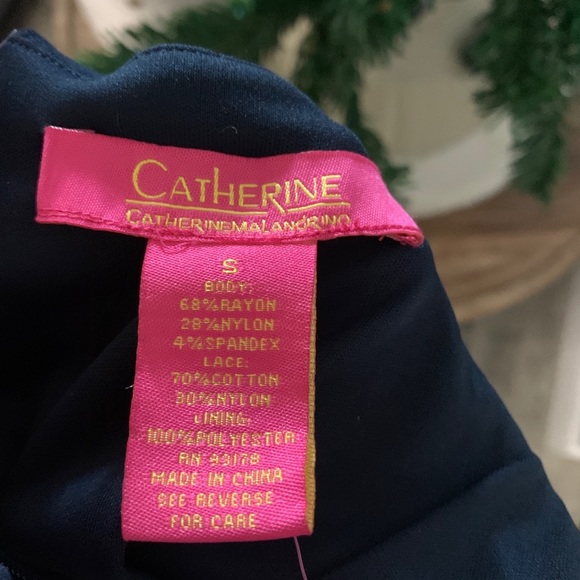 Catherine Malandrino Navy Blue Lace Dress NWT - Picture 5 of 5